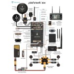 Holybro Pixhawk 6X ICM45686 Controller di volo Standard Mini Set M9N GPSM10 GPS RC Drone da corsa multirotore aereo